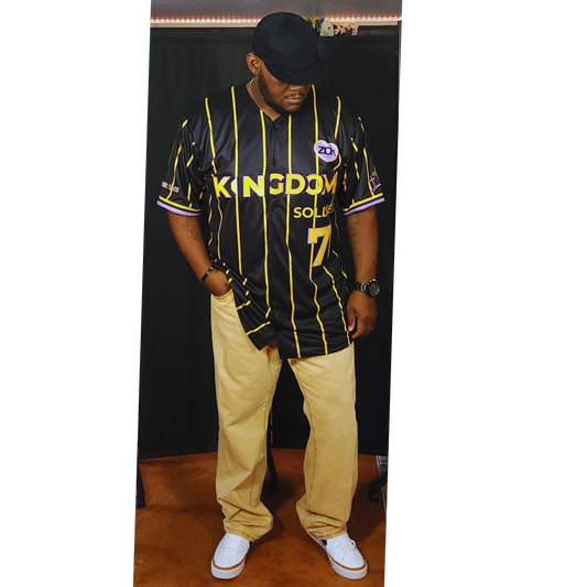 KINGDOM BASEBALL JERSEY - Black