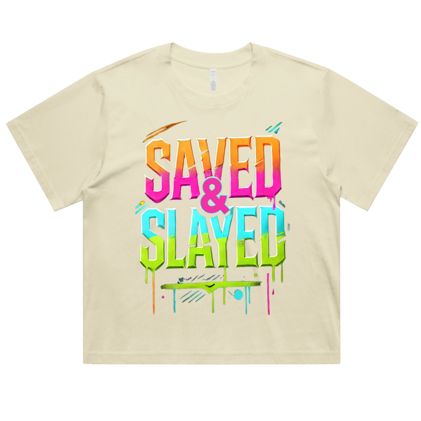 Saved & Slayed Martina Crop Tee