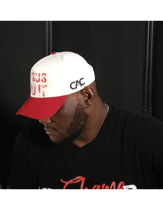 Jesus Did It Snapback - Red