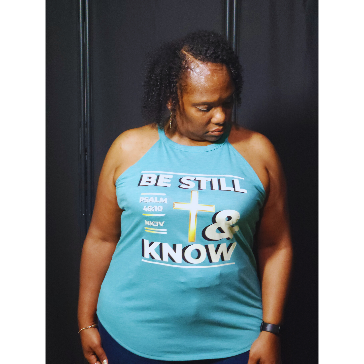 Be Still & Know Rocker Tank Top