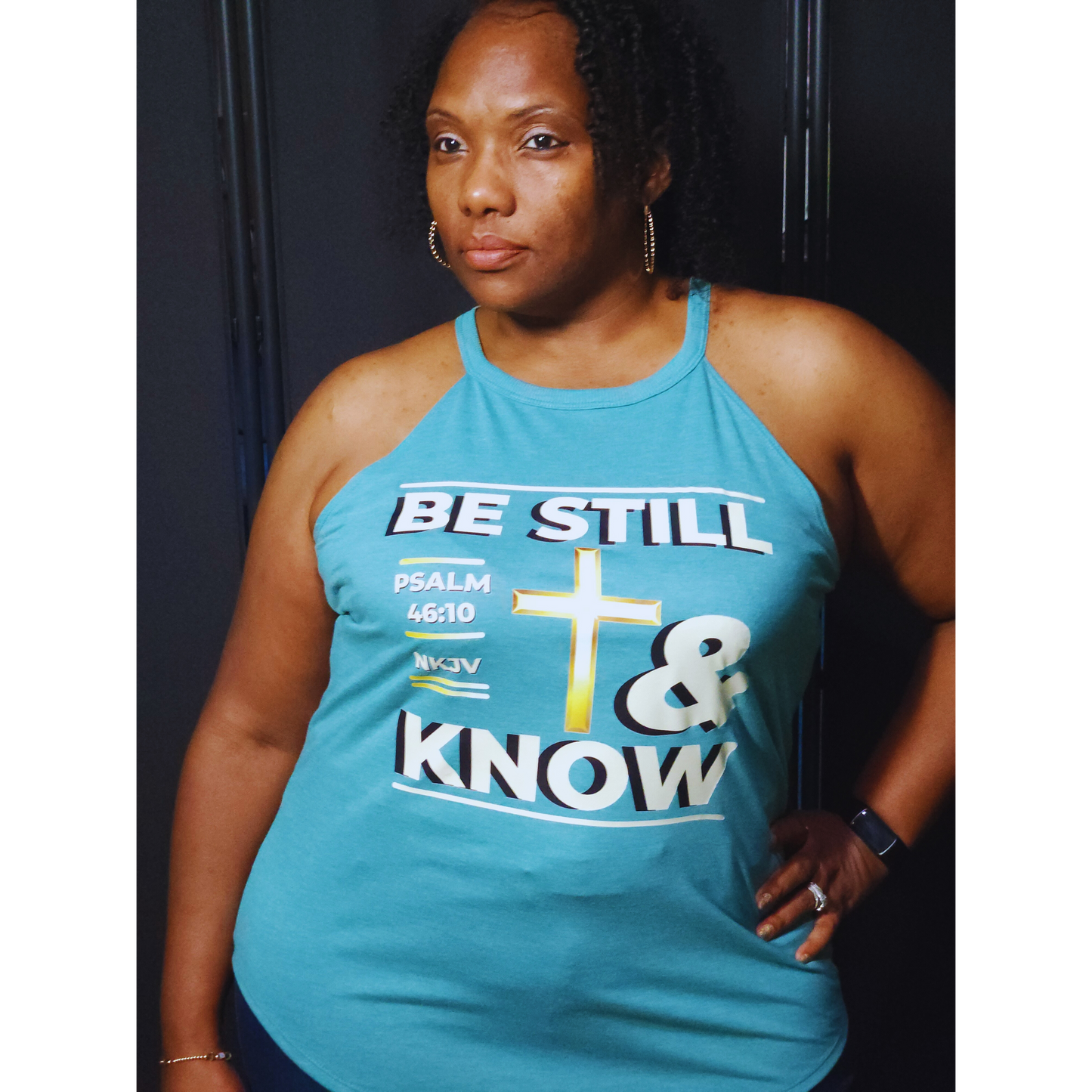 Be Still & Know Rocker Tank Top