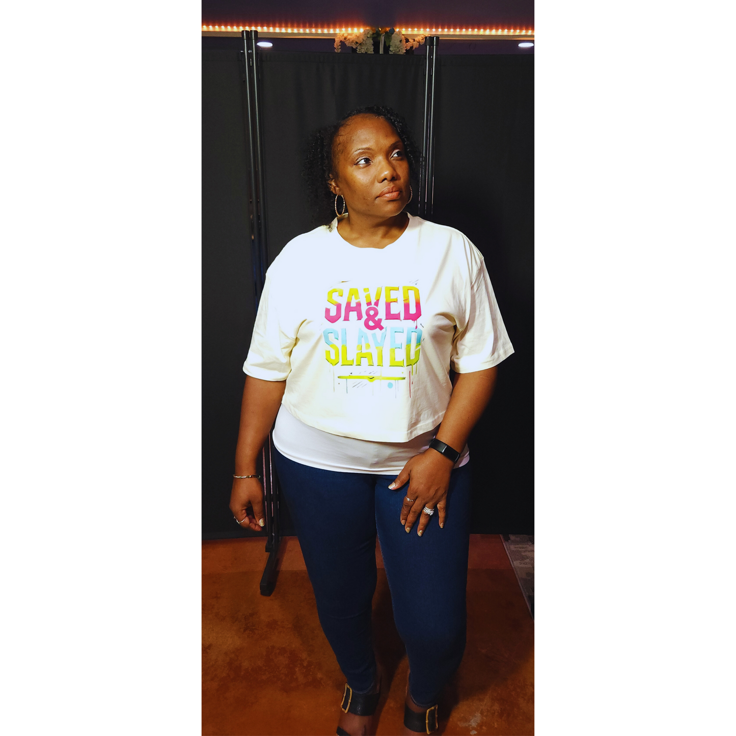Saved & Slayed Martina Crop Tee