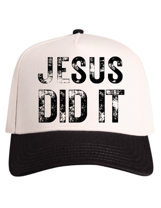 Jesus Did It Snapback - Black