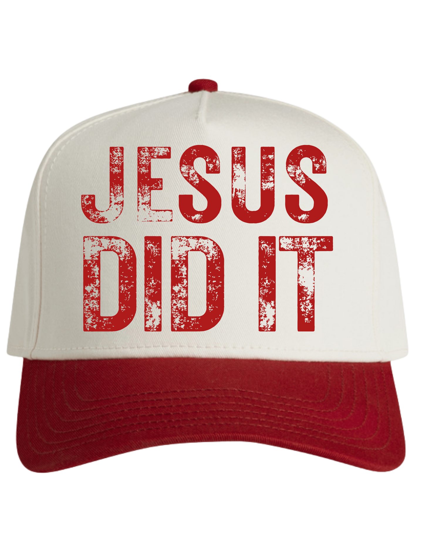 Jesus Did It Snapback - Red